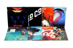 Eight Heavy Rock and Progressive vinyl records