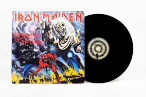Three Iron Maiden Heavy Metal vinyl records - 3