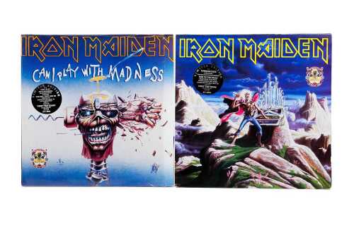 Two Iron Maiden 'The First Ten Years' limited edition double 12" single sets