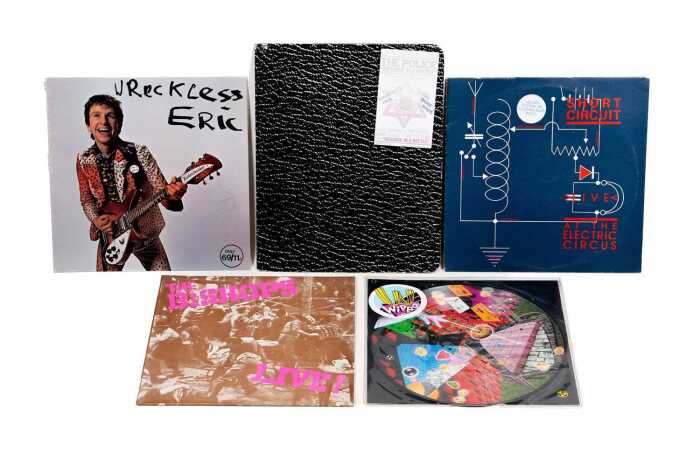Five Punk and New Wave 10" and picture disc vinyl records