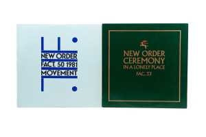 Two New Order vinyl records