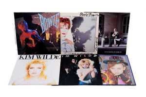 Six English New Wave and Synth Pop vinyl records