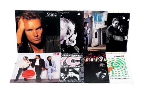 Eight '80s Pop vinyl records