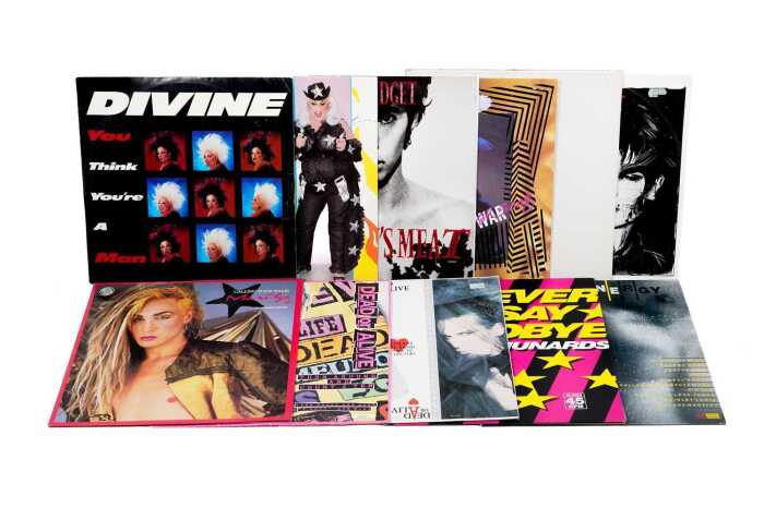 Eleven '80s Pop and HiNRG vinyl records, mostly 12" singles
