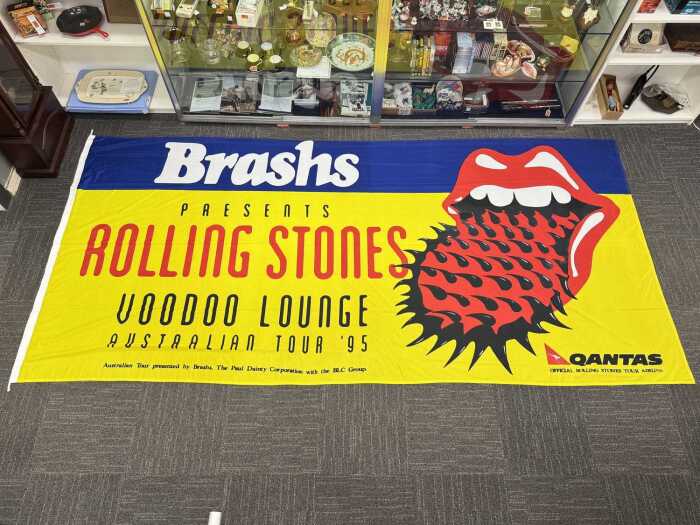 Brashs' presents 'The Rolling Stones: Voodoo Lounge' 1995 Australian tour flag