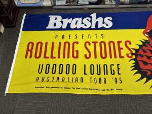 Brashs' presents 'The Rolling Stones: Voodoo Lounge' 1995 Australian tour flag - 2