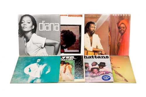 Eight Soul and Funk vinyl records