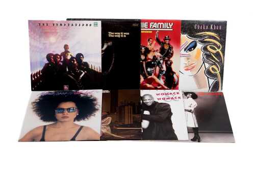 Eight Soul and Funk vinyl records