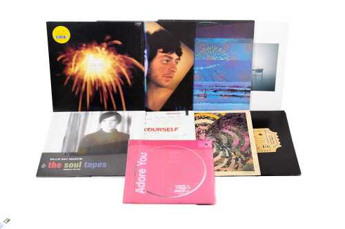 Nine contemporary Pop and Electronic vinyl records
