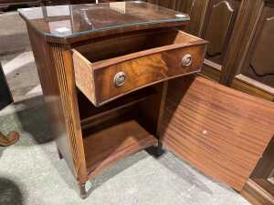 Mahogany bedside cabinet - 3