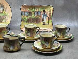 Royal Doulton 'Gaffer's series ware porcelain tea setting for six - 3
