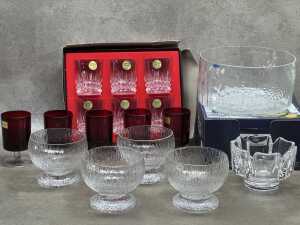 Glassware some in original boxes, including Arabia Finland - 2