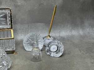 Crystal desk and dressing table items - 3