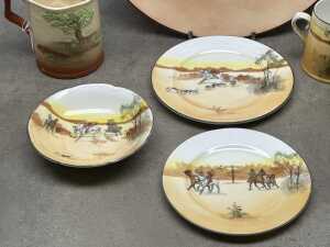 Royal Doulton fox hunting-themed porcelain series ware - 2
