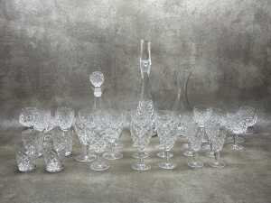 Cut crystal drinkware