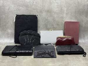 Handbags and clutches, including Glomesh