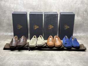 Four NEW pairs of Nappa Tori Australia leather men's shoes, size UK 6