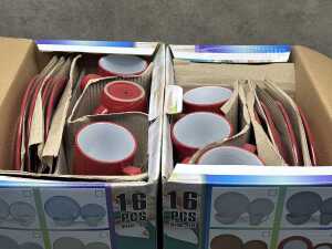 New stock. Two Royal Norfolk ceramic 16 piece dinnersets in boxes - 3