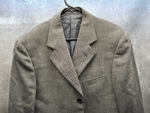 Grey herringbone blazer - 3