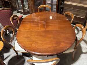Victorian-style mahogany seven-piece dining suite - 4