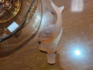 Art deco 'Poisson Volant' pink float bowl - 4