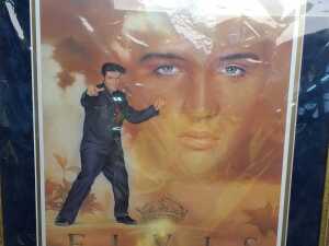 Nate Giorgio, Elvis the King, lithograph on paper for The Franklin Mint; plus a mounted poster - 2