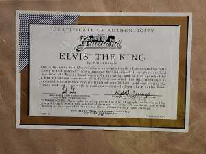 Nate Giorgio, Elvis the King, lithograph on paper for The Franklin Mint; plus a mounted poster - 5