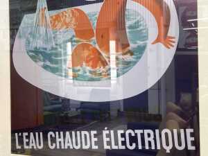 After Jean Colin, L'eau Chaude &Eacute;lectrique. Reproduction advertising poster - 3
