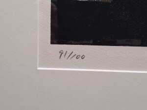 Eisen (Japanese), Paris, limited edition silkscreen print on paper, ed. 91/100 - 5