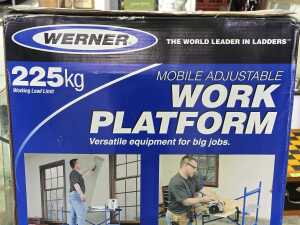 Werner 225 kg mobile adjustable work platform - 2