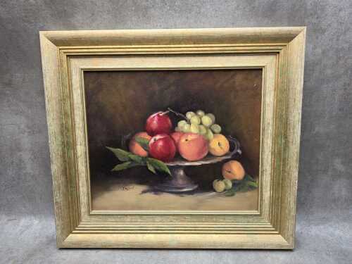Jackie McLean, Summer Fruit. Oil painting on board
