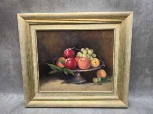 Jackie McLean, Summer Fruit. Oil painting on board