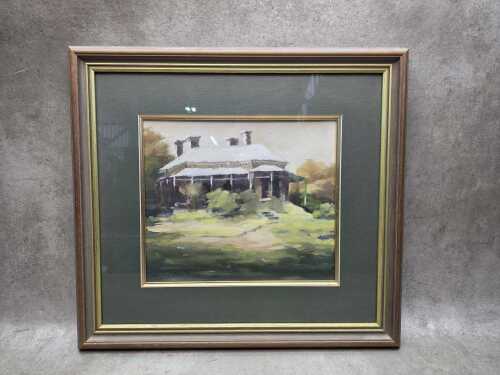 Wendy Smith, Grand Old Home. Old painting on board