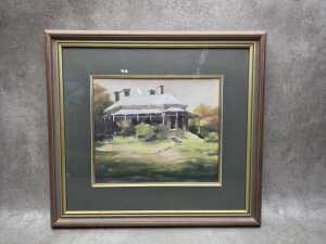 Wendy Smith, Grand Old Home. Old painting on board