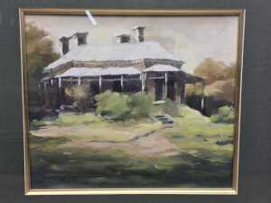 Wendy Smith, Grand Old Home. Old painting on board - 2