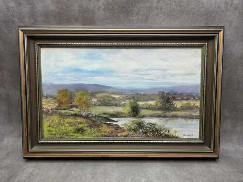 John Spink, Near Moe. Oil painting on board