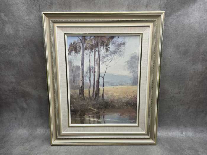 Wim Kortland (1923-), Yarra Valley, 1979. Oil painting on board