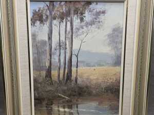 Wim Kortland (1923-), Yarra Valley, 1979. Oil painting on board - 2