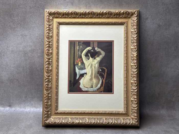 After Henri Matisse, La Coiffure. Framed reproduction print on paper