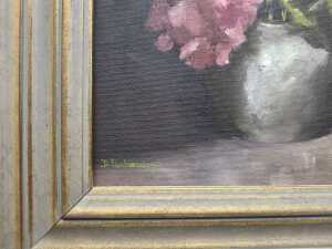 Dawn Pankiewicz, Pink Geraniums. Oil painting on board - 3