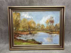 John Spink, Serenity. Oil painting on board