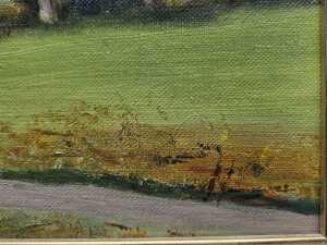 Gladys Jauncey, April in Fitzroy Gardens. Oil painting on board - 3