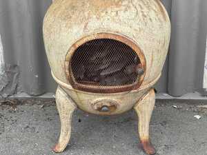 Outdoor cast iron chiminea - 2
