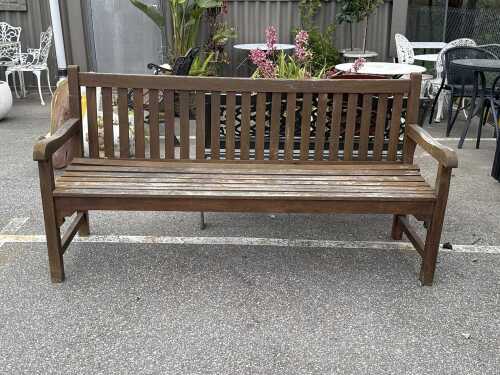 Konteki timber outdoor garden bench