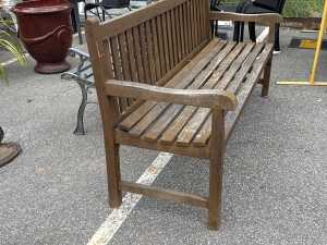 Konteki timber outdoor garden bench - 2