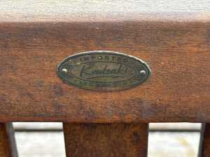 Konteki timber outdoor garden bench - 3