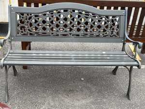 Classic style metal garden bench