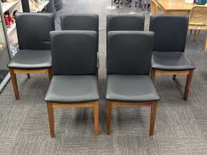 Six Australian Blackwood dining chairs