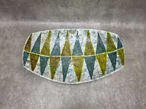 Mid-century Italian glazed terracotta dish with lava glaze - 2