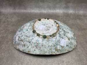 Mid-century Italian glazed terracotta dish with lava glaze - 3
